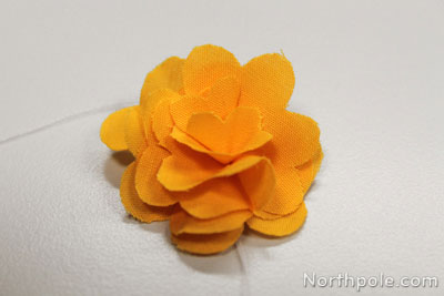 Your flower has ruffled petals.
