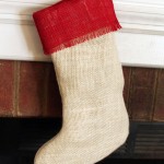 O Stocking Made of Burlap…