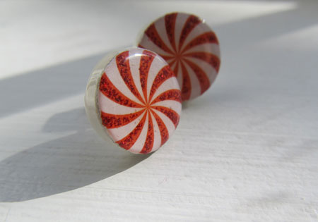 Peppermint Candy Earrings