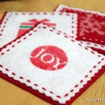 Santa’s Felt Coasters
