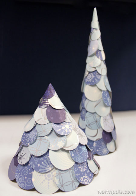 Wintery Paper Trees