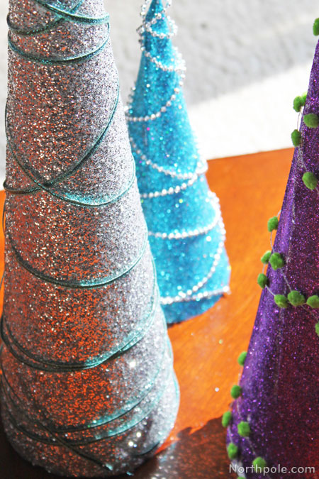 Sparkly Glitter Trees