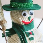 Burlap Snowman