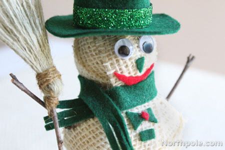 Burlap Snowman