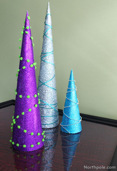 Sparkly Glitter Trees