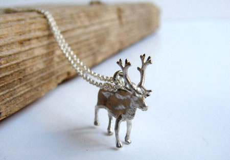Moose Reindeer Necklace