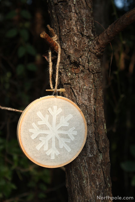 With natural colored fabric
