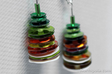 Tree Sequin Earrings
