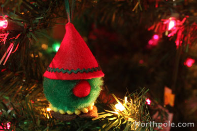 A gnome ornament