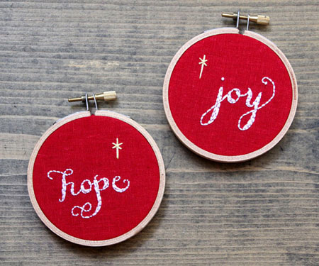 Hope & Joy Embroidery Hoops
