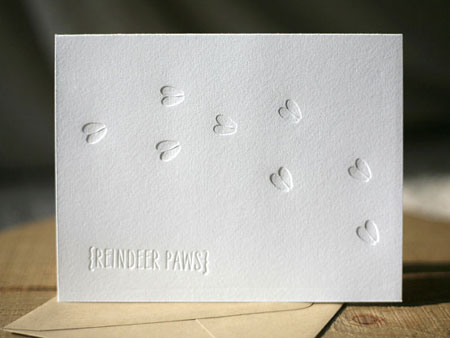 Reindeer Paws Cards