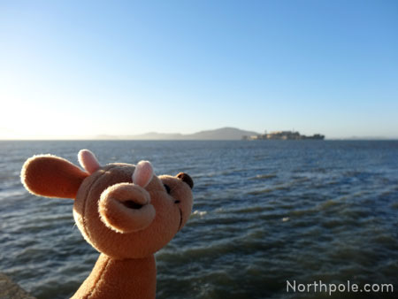 Raymond looking out at Alcatraz