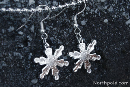 Shiny Snowflake Earrings