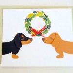 Dachshunds Christmas Card