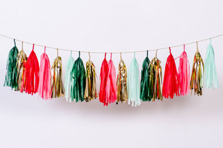 Christmas Tassel Garland