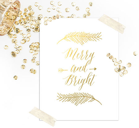 Merry and Bright Print