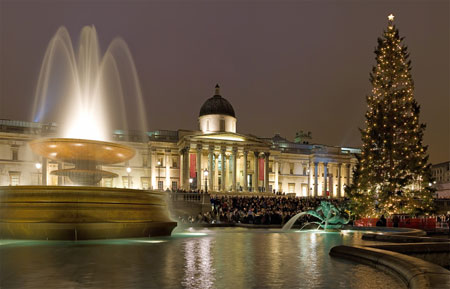 Trafalgar Square December 2006. Photo by DAVID ILIFF