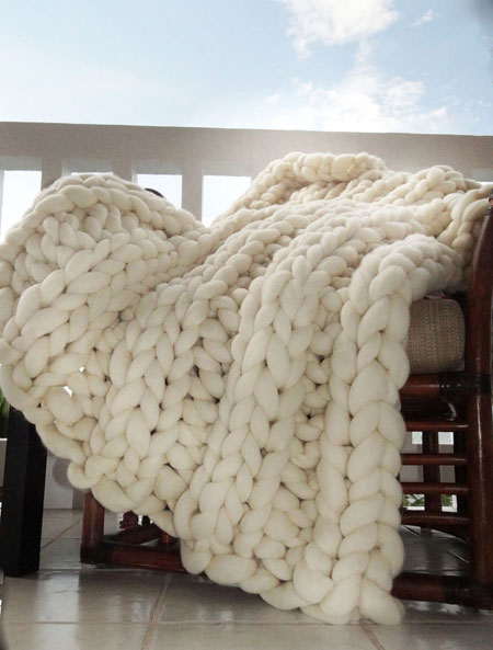 Super Chunky Knit Blanket