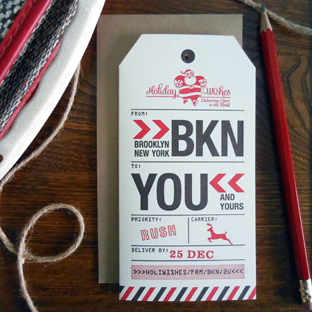 Letterpress-Printed Brooklyn Gift Tag