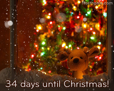 34 days until Christmas!