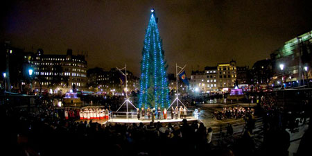 Christmas Tree Lighting - Trafalgar Square