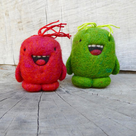 Needle Felted Wooly Toys