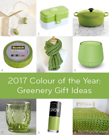 Pantone Greenery Gift Ideas