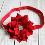 Etsy Item of the Day: Red Christmas Flower Headband by Pink Poppies Designs