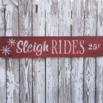 Etsy Item of the Day: Wooden Sleigh Rides Sign by JB Junk Market