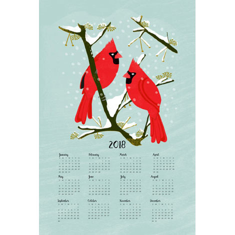 2018 Calendar with Cardinals