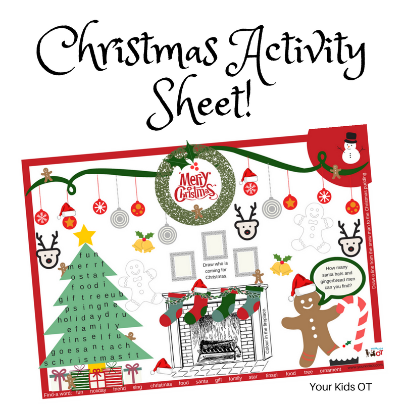 Free Printable Christmas Activity Sheet