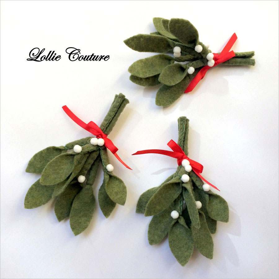 Felt Mistletoe Ornament