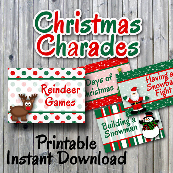 Printable Christmas Charades