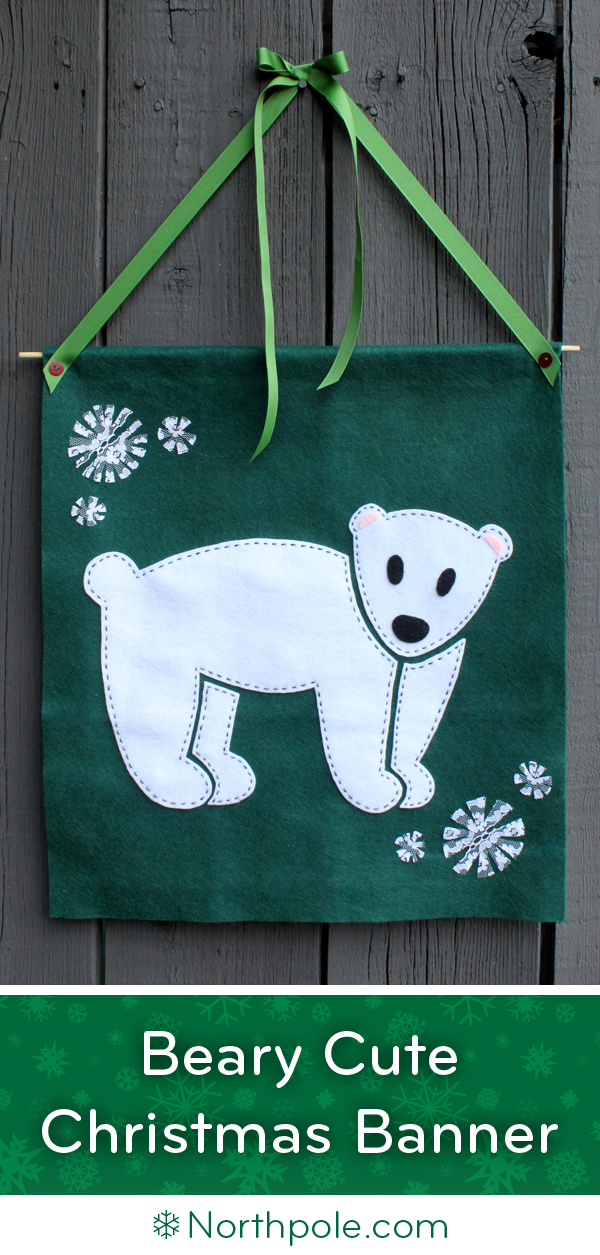 Beary Cute Christmas Banner • Northpole.com Craft Cottage