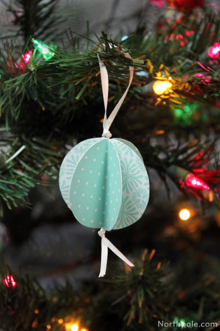 Paper Bauble Ornaments