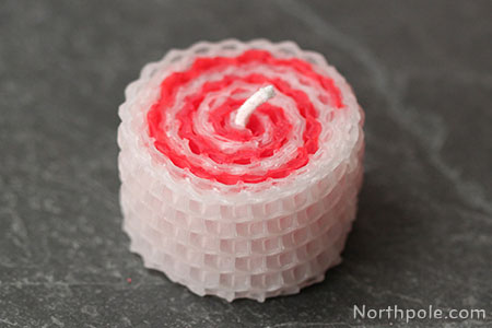 Swirly Peppermint Surprisingly Simple Embellished Beeswax Candles: Swirly Peppermint