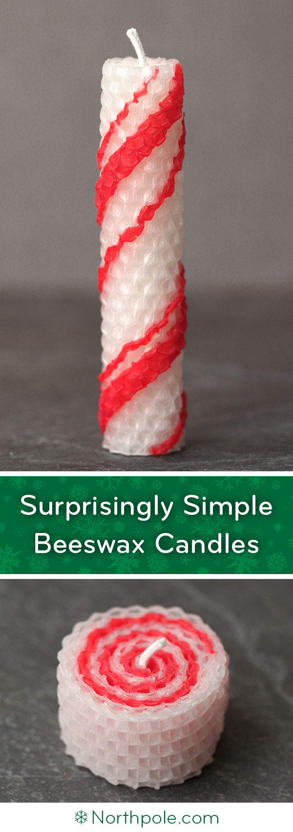 Surprisingly Simple Embellished Beeswax Candles • Northpole.com Craft Cottage