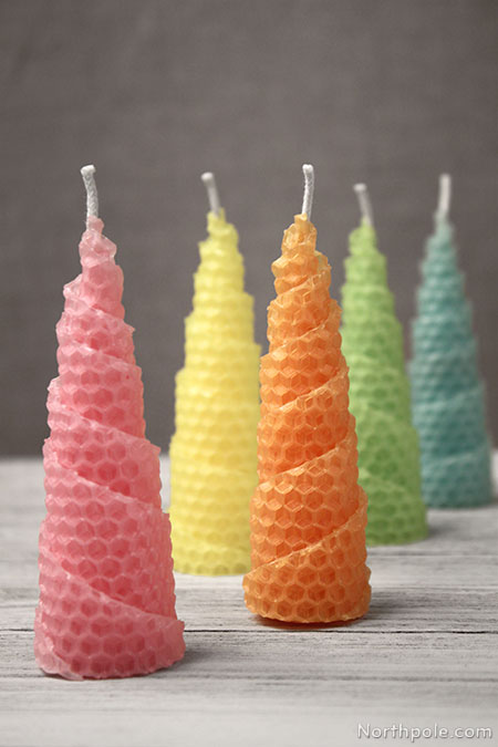 Colorful Christmas Tree Candles