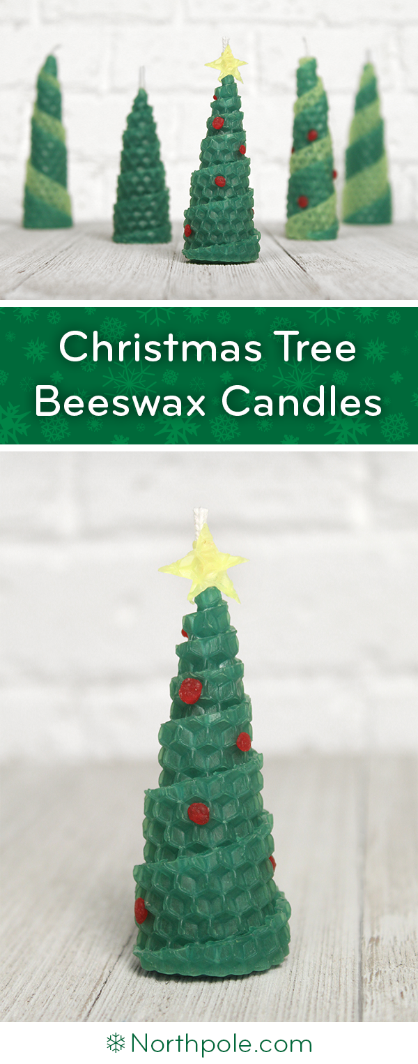 Christmas Tree Beeswax Candles • Northpole.com Craft Cottage