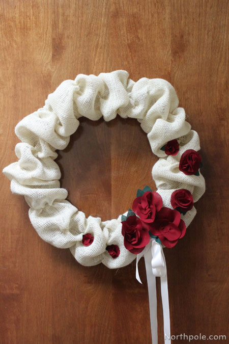 A Burlap Wreath