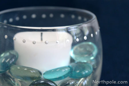 Candle Gems in glass container