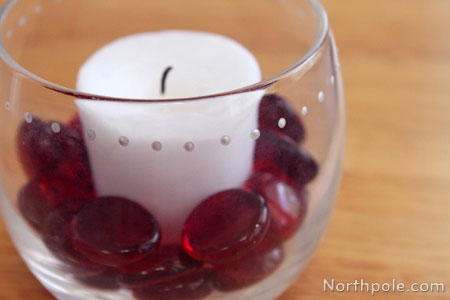 Change the glass gems with the season