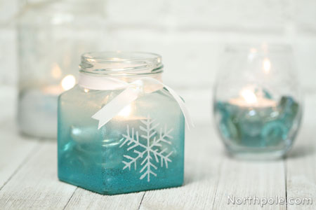 Wintery Candle Holders