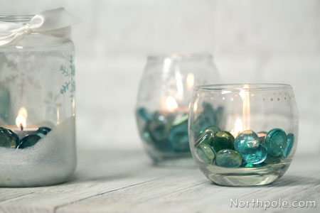 Wintery Candle Holders