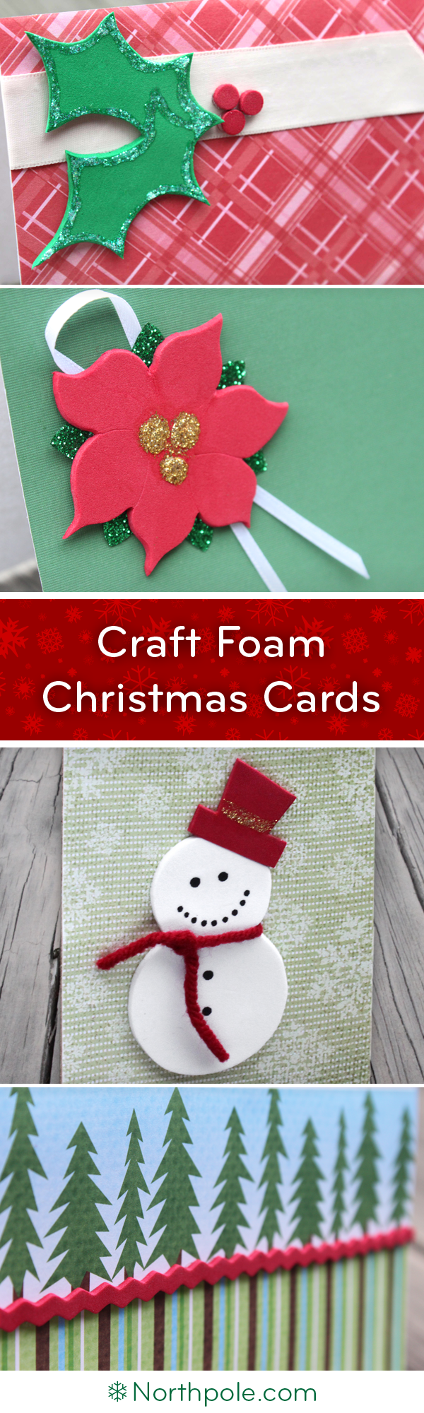 Craft Foam Christmas Cards • Northpole.com Craft Cottage