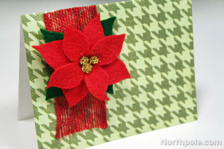 Your poinsettia card is done!