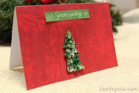 Rolled Paper Tree Card
