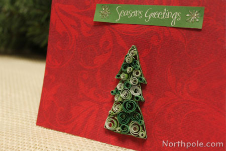 Rolled Paper Tree Card
