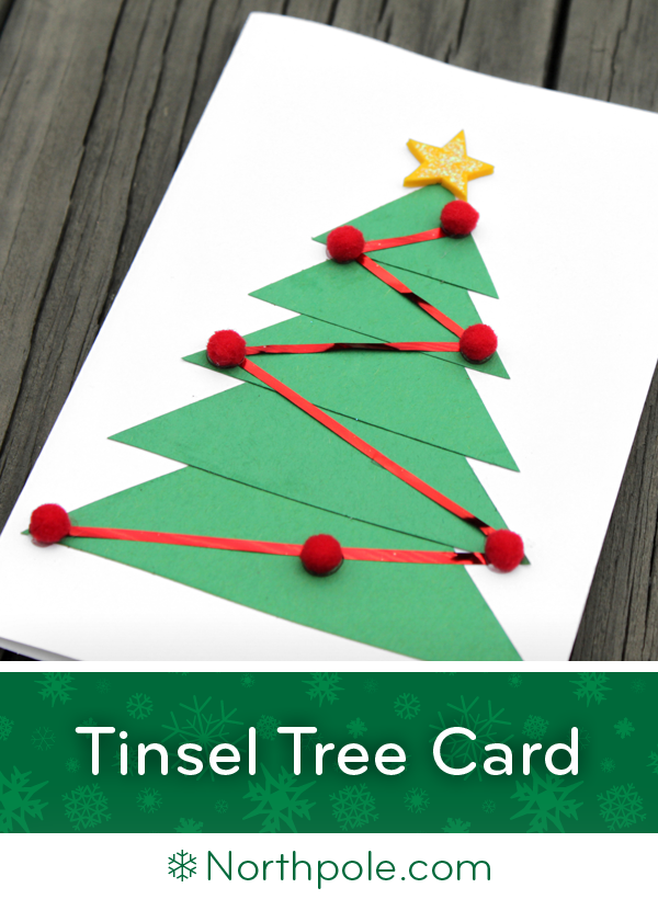Tinsel Tree Card • Northpole.com Craft Cottage