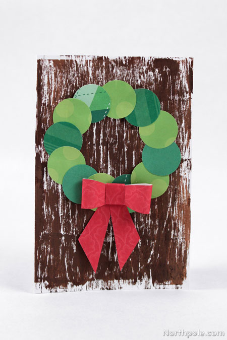 A Christmas Wreath Card
